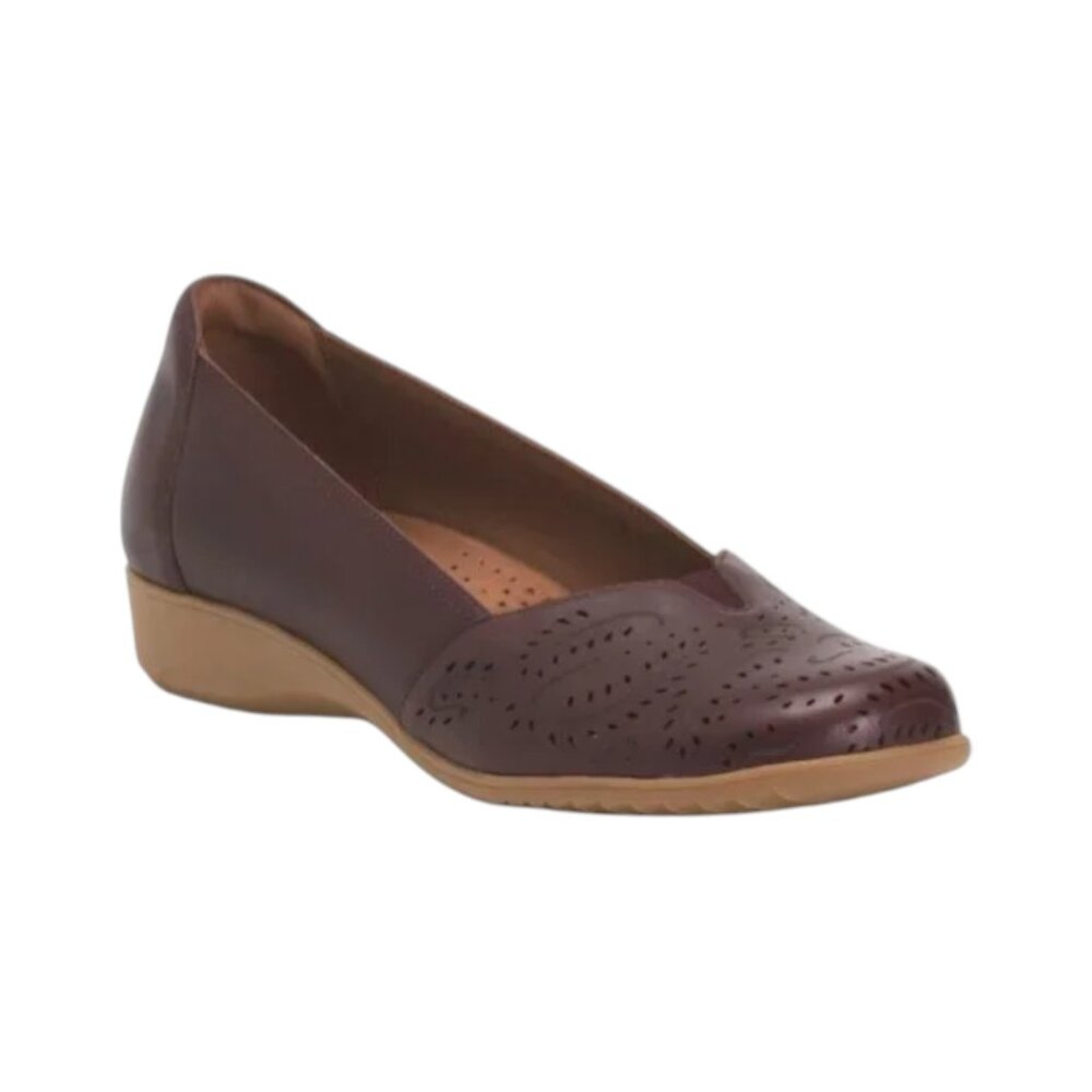 COBB HILL ROCKPORT Leather Rozie Comfort Wedges